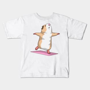 Guinea pig Yoga Meditation Fitness Kids T-Shirt